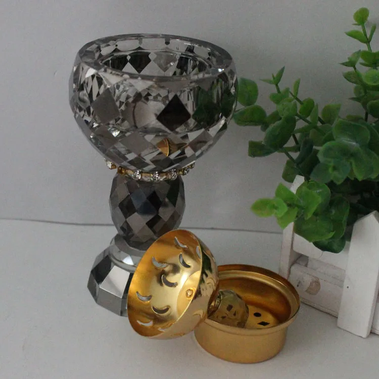 Crystal bakhoor burner arabic incense for room
