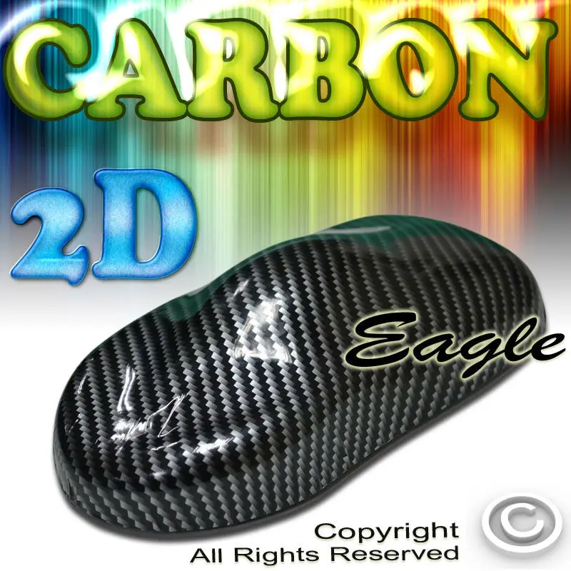 черная глянцевая 2d углеродного волокна стикер уф