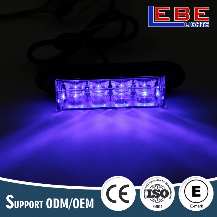 Car led emergency vehicle lighthead/grille surface led strobe light
