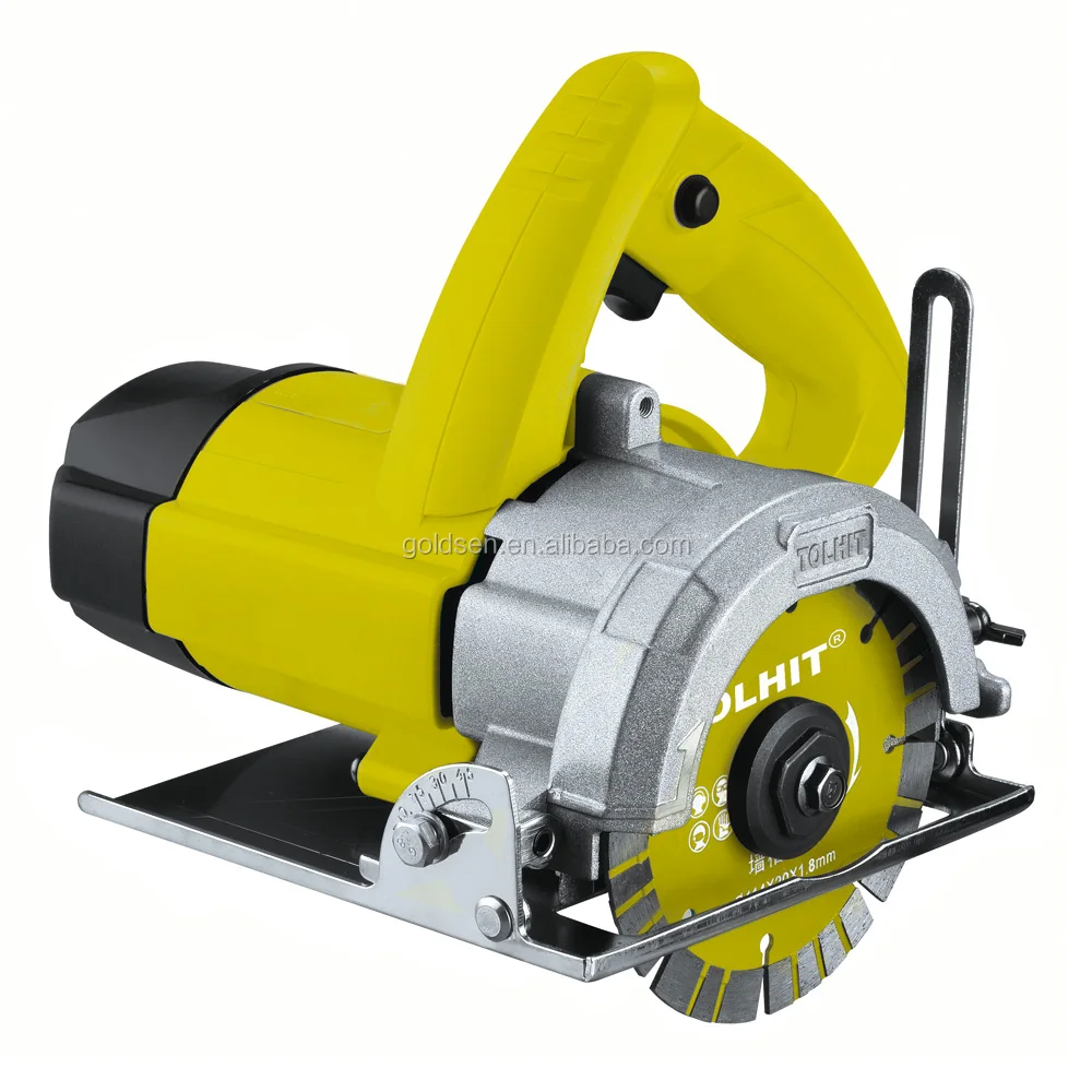 
TOLHIT Professional 1450w 110mm Concrete Stone Wet Saw Cutter Portable Electric Marble Cutting Machine 