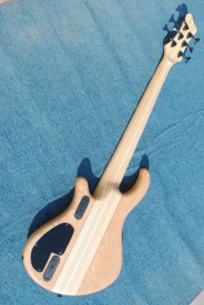 Weifang Rebon 6 string neck through body fanned fret multi scale electric bass guitar