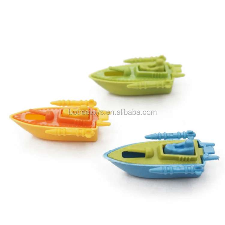 Small Warship Plastic Promotional Cheap Toys Boat Model Sliding Ship Slide Car Toy Wholesale