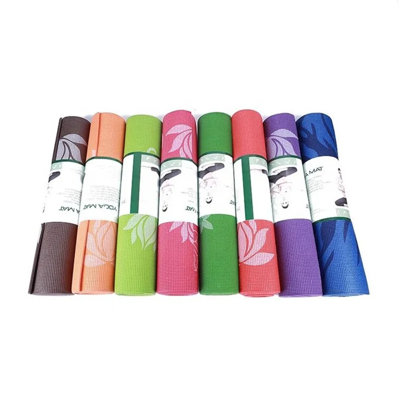 Custom Printed Logo Eco Friendly Fitness Exercise Pvc Yoga Mat Cheap Sale