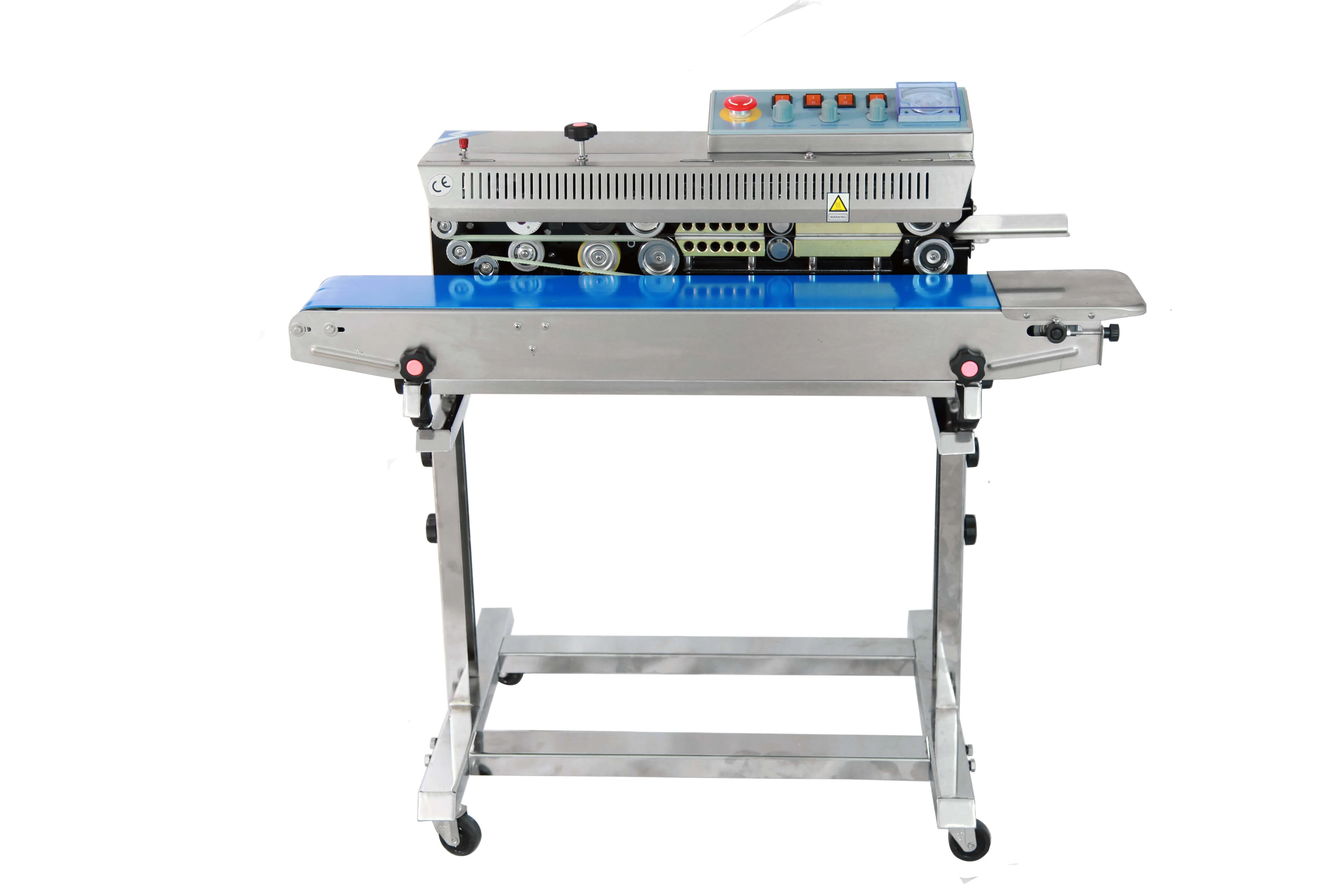 FRBM-810III Hualian Solid Ink Printing Coding Packing Food Pouch Continuous Plastic Bag Heat Band Sealer Sealing Machine