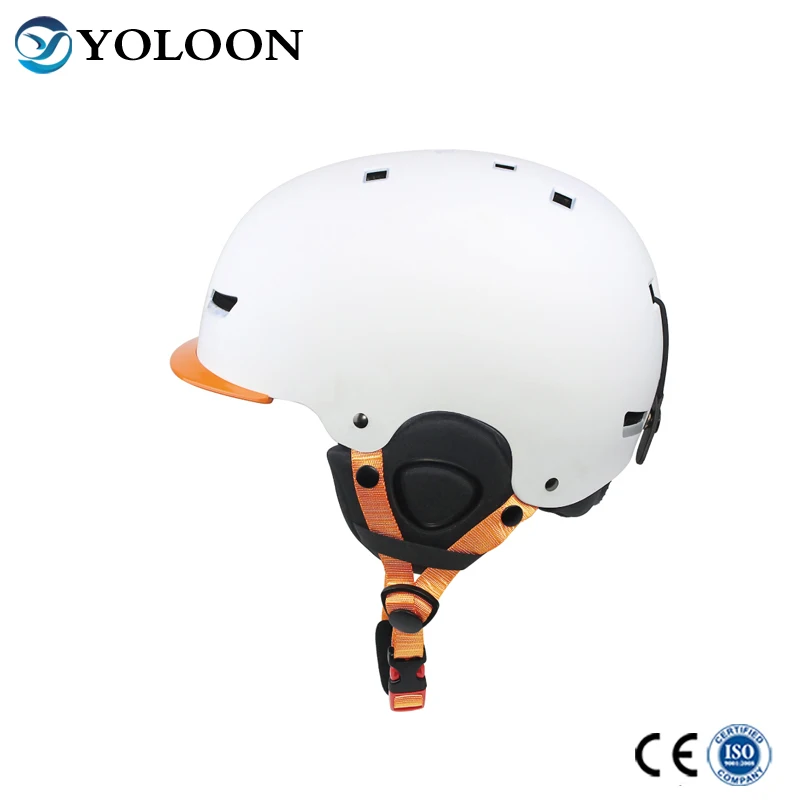 CE approved fashion outdoor Sport custom ABS ski helmet with visor