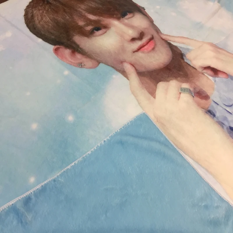 Custom Photo 100% Polyester Fleece Blanket Polar Fleece Blanket With Low MOQ