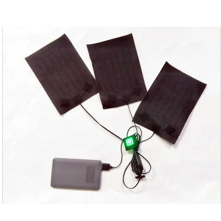 5V Heated Element for Clothing With Smart Temperature Control Switch