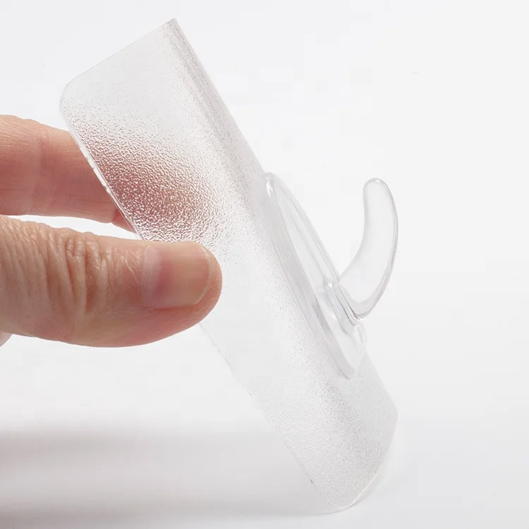 Reusable bathroom hook without nails and drilling 6*8 cm self adhesive wall hook