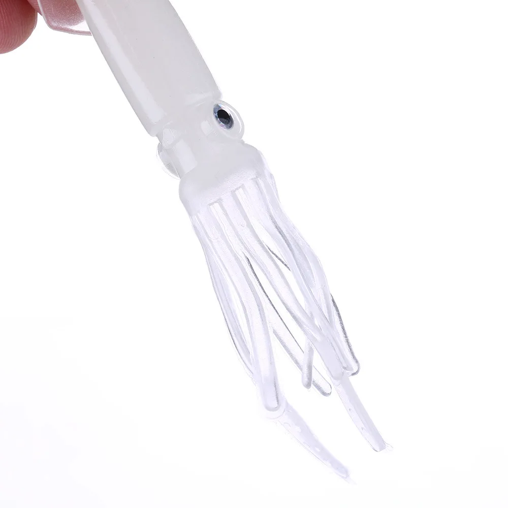 
Free Ship Artificial Baits With Hook,Luminous Squid Fish Meal,Fishing Accessories 10cm 8g 5pcs/Package 
