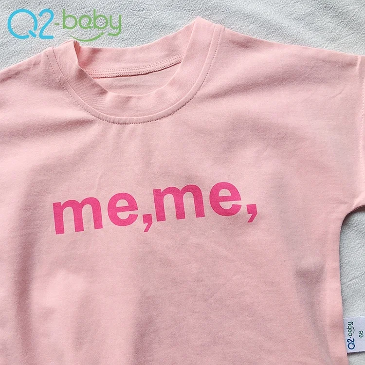 
Factory custom o-neck letter printing short sleeve baby boy cotton t-shirt 1973 