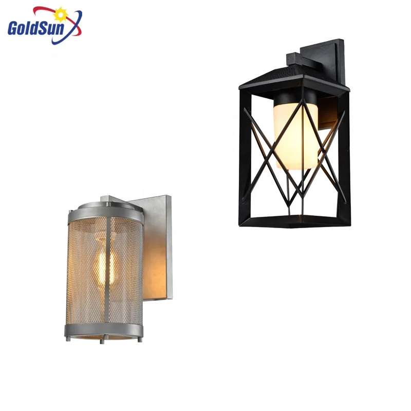 Customizable SILVER METAL MESH SHADE OUTDOOR WALL SCONCE FOR OUTSIDE BUILDING PARK WALL MOUNTED FIXTURES WALL LIGHT FIXTURESS