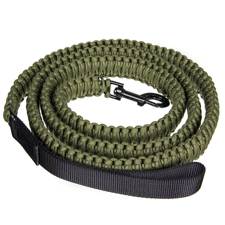 200cm Long Nylon adjustable paracord cotton rope dog leash nylon braided paracord dog leash retractable