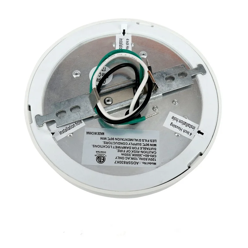 ETL  CCT Double Color Temperature Adjustable 10w Suspended  Pro Diffuser Round ultra Thin Led Recessed Ceiling Panel Light