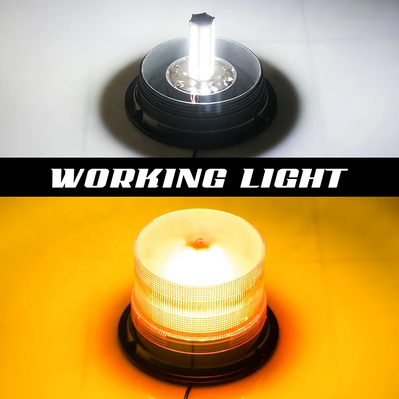 60W LED High Intensity Law Enforcement Emergency Hazard Warning Beacon Lights for Trucks Vehicle, Waterproof Car Roof Top
