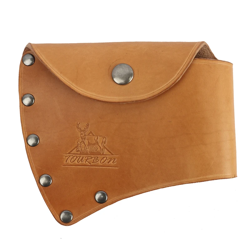 
Thick leather axe head cover woodworker axe sheath 