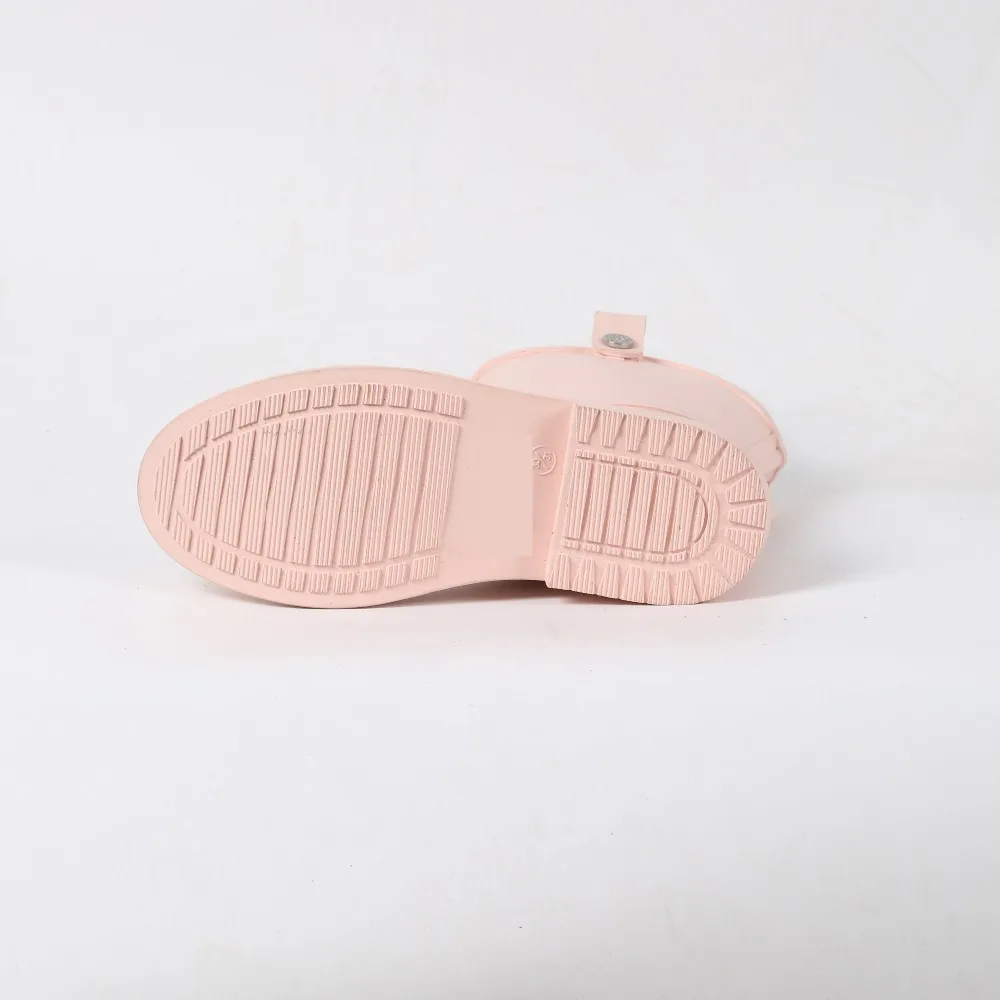 
SS Girl Rain Boots Rubber Kids Wellies Boots with Handle 