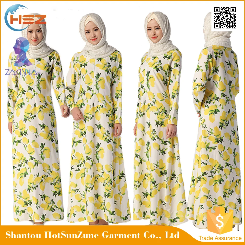 
Zakiyyah 1048 Casual Muslim Dress Saudi Arab Abaya Jeddah Wholesale Women Baju Kurung In Malaysia 