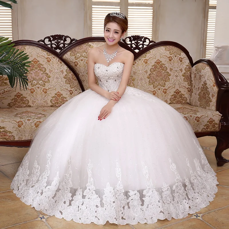 2017 Vintage Lace Wedding Dresses Plus Size off shoulder Lace Up floor length Ball Gown