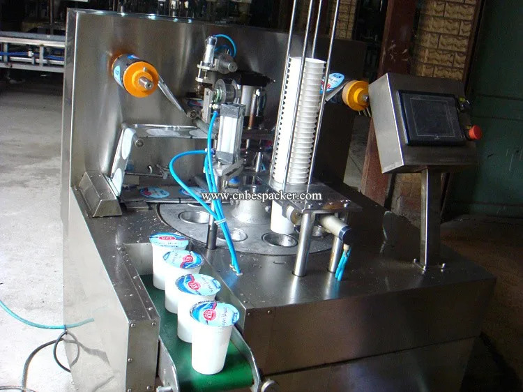 Automatic Rotary Yogurt Sealing Cup Yogurt Cup Filling and Sealing