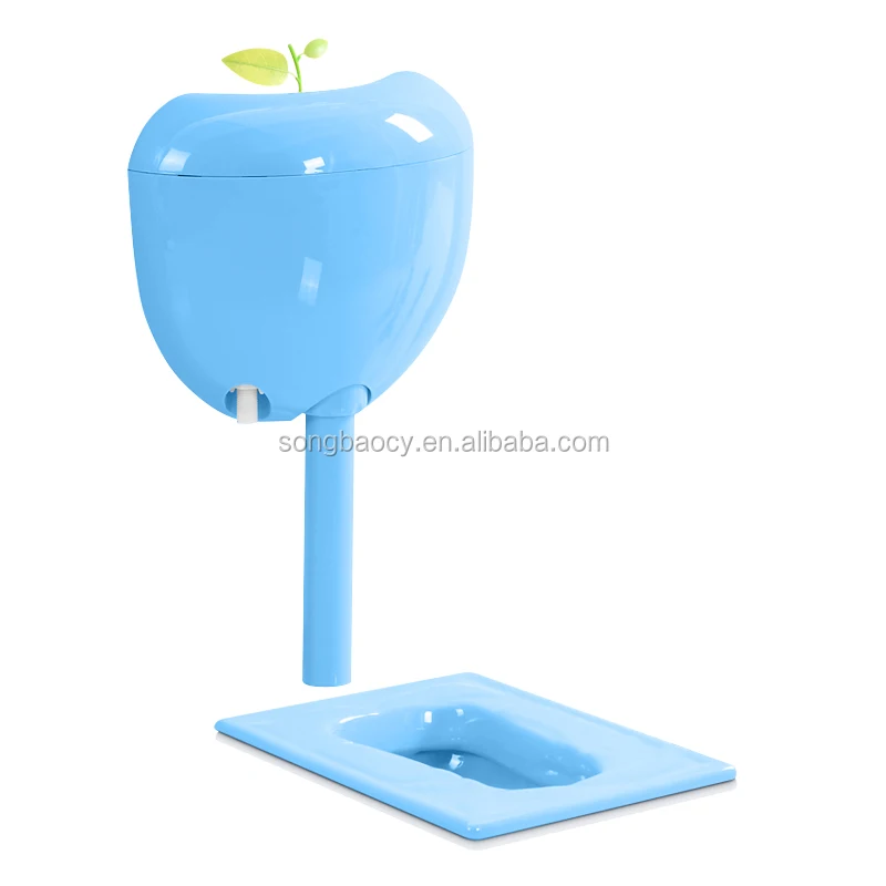 Детский приседающий унитаз со смывом керамический напольный сковорода для приседания