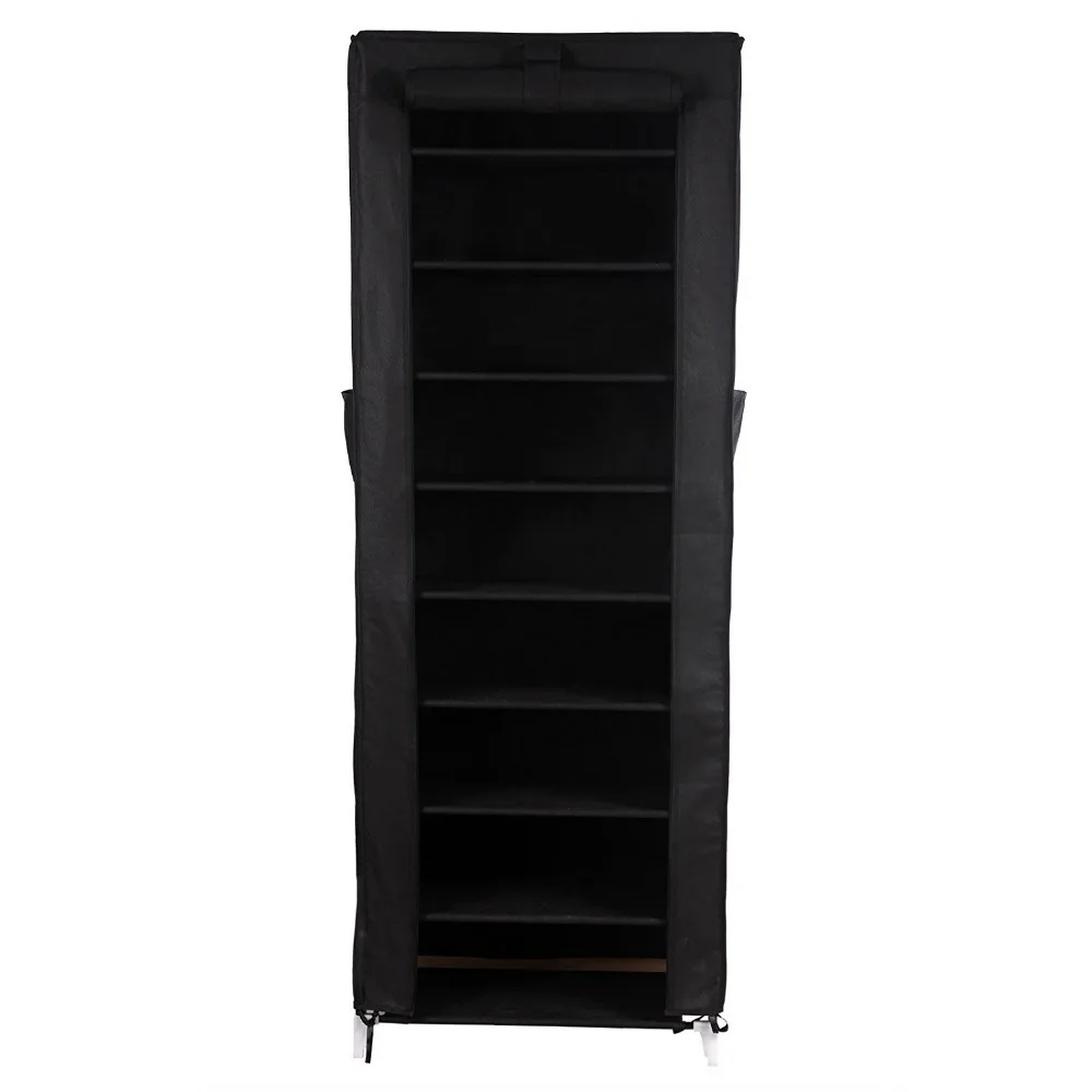 Best selling wholesale 10 layer shoe cabinet adjustable free standing folding waterproof Shoe rack