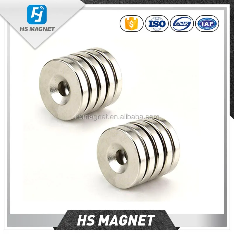 High Quality Disc Neodymium  Disc Magnet with Screw Hole    Rare Earth Neo  Permanent Magnets Disc