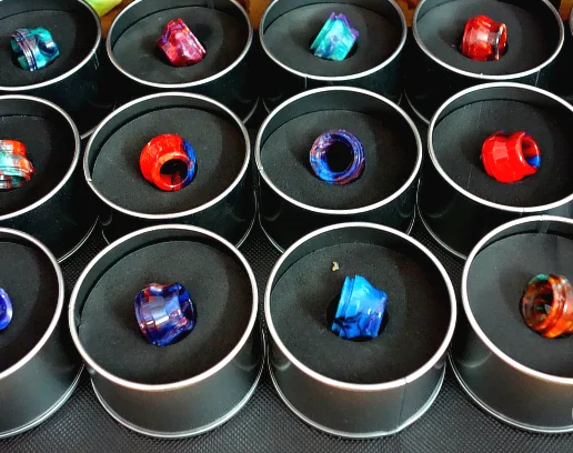 Electronic cigarette 510 drip tips Wide Bore Drip tips with Big Hole Pyrex Glass Stainless Steel drip tip mouthpiece