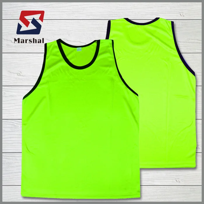 Dry Fit Reversible Training Vest Blank Soccer Uniforms Training Football Vest