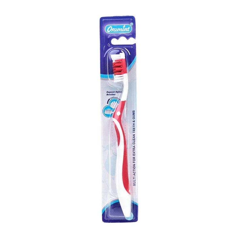 Plastic adult gum massage toothbrush for adult