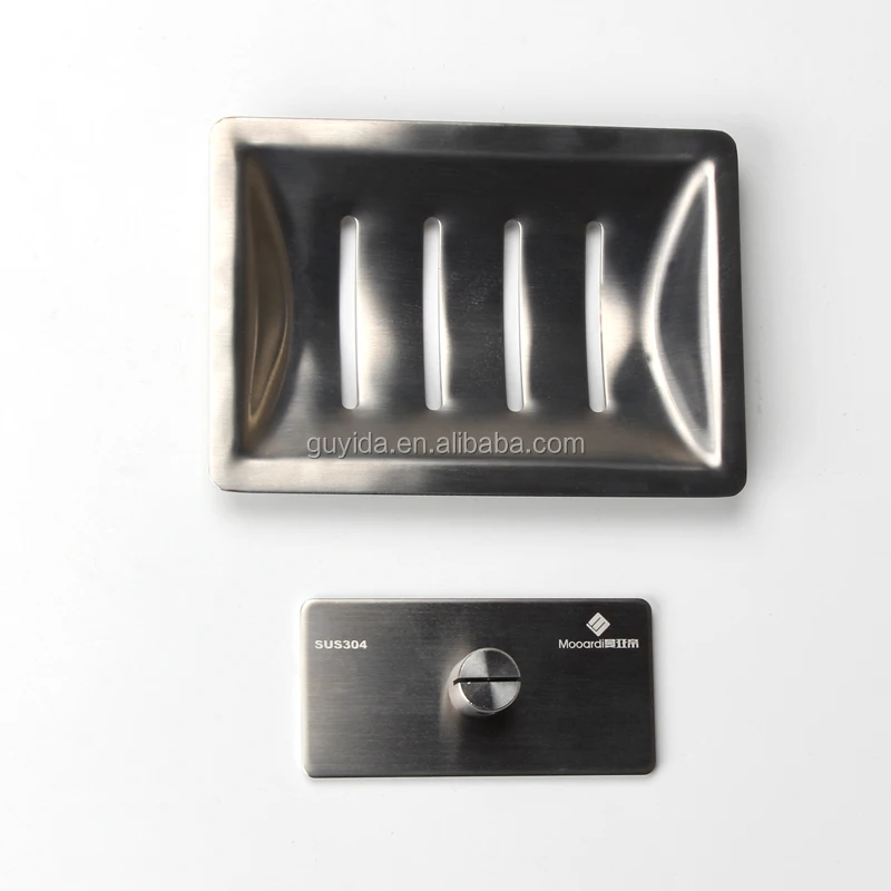 
Magnetic adhesive stainless steel shower soap dish holder 