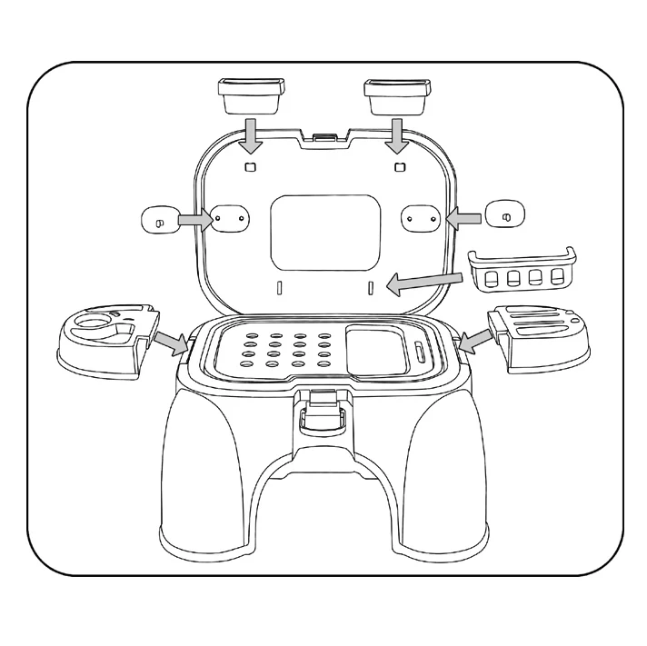 2 в 1 пластик Модель игрушки Детский табурет & детей инструмент Kit Электронная игрушка для детей
