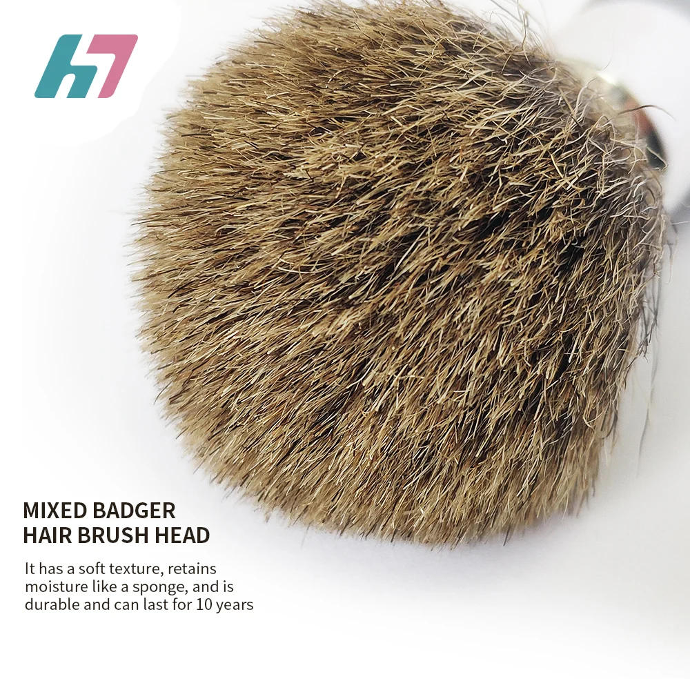 
Good Quality Private Label Resin Handle Wholesale Badger Hair Shaving Brush Good Price Makeup Tools 