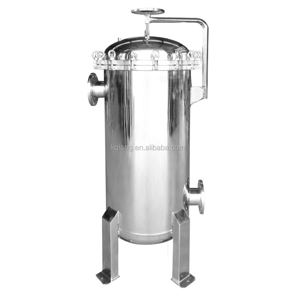 Industrial Water Treatment Equipment Davit Arm Multi-Bags Filter Housing