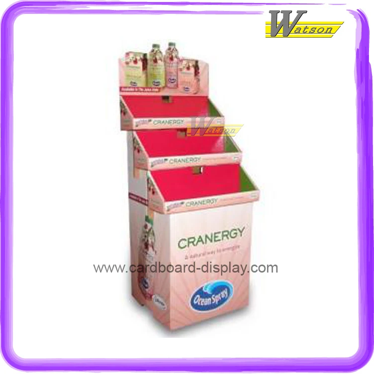 custom printed cardboard advertising tray display stand for chocolate bar