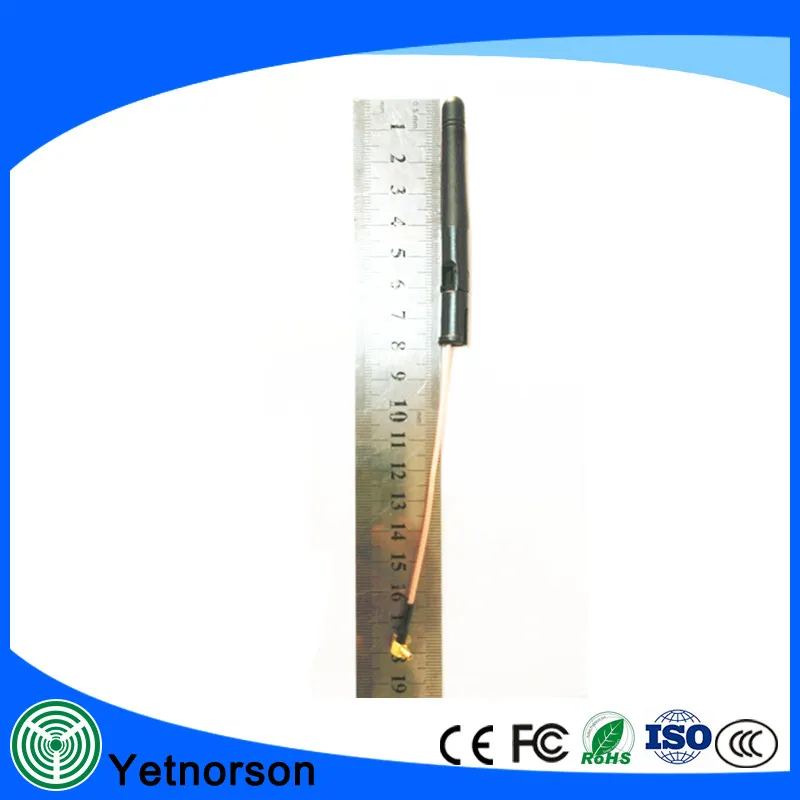 High Gain Indoor Всенаправленная 5dBi 2.4 ГГц Внешний Маленький Резиновый Утенок Приемник Wi-Fi Антенна с MMCX и Косичку Кабель