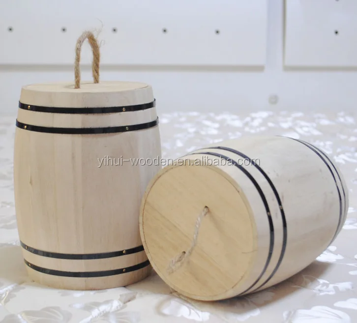 
Small Decorative Mini Wooden Barrels Tea/coffee Beans Barrels 