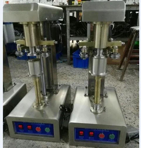 good price semi auto plastic metal can tin seamer