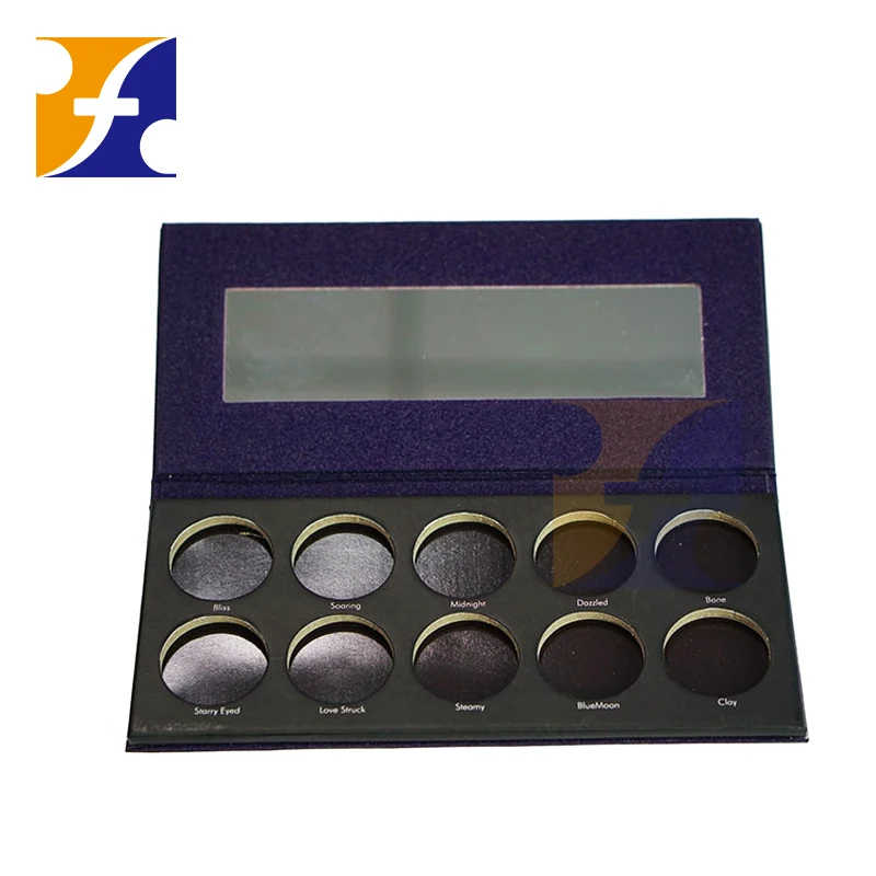 Customized eco friendly cardboard 36mm 26mm 44mm pans empty blush palette