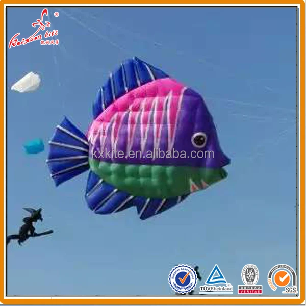 Large inflatable fish kite from weifang kite factory