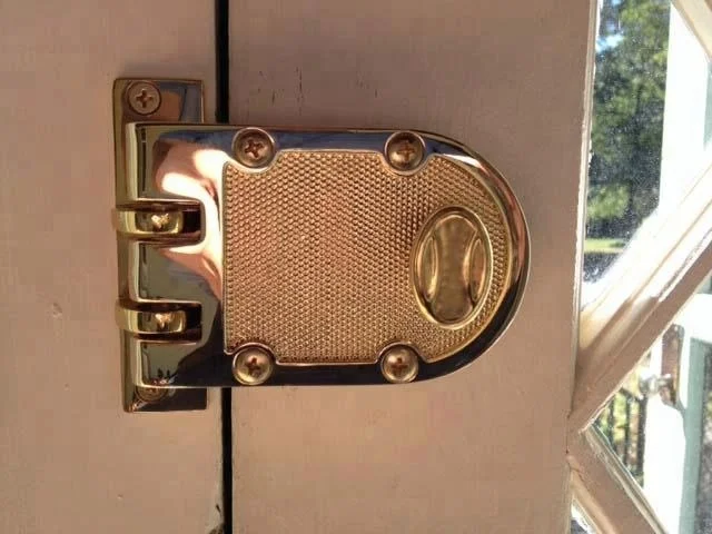 Bronze Jimmy Proof Style Anti-Theft Night Latch Bolt Rim Lock Zinc Cylinder Traditional Antique Gold Finish Brass Deadbolt Lock