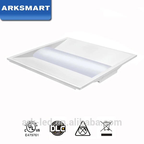 DLC 600*600MM 1200*600MM 40w troffer 130-150Lm/w led panel light retrofit 0-10v dimming
