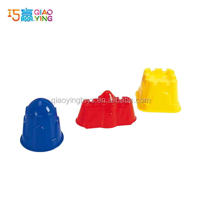 Sand Castles 6pc Set, Beach Sand Toys, Sand and Water Play Set