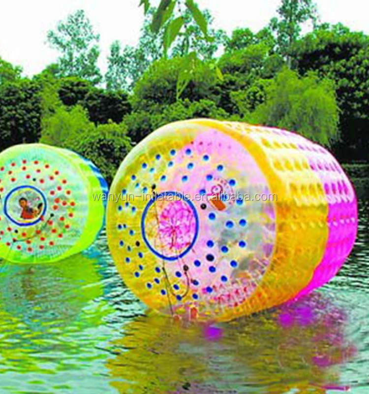 Transparent inflatable water roller inflatable floating water park