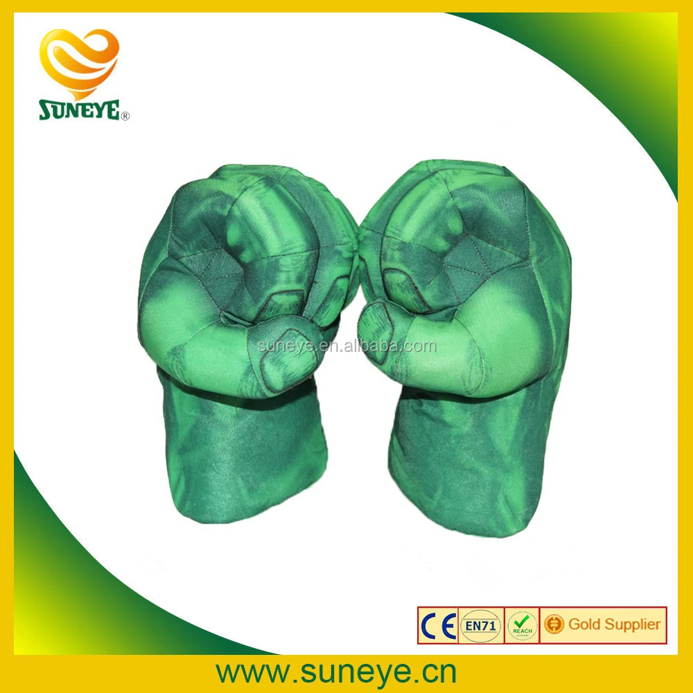 The hulk cosplay toy boxing gloves