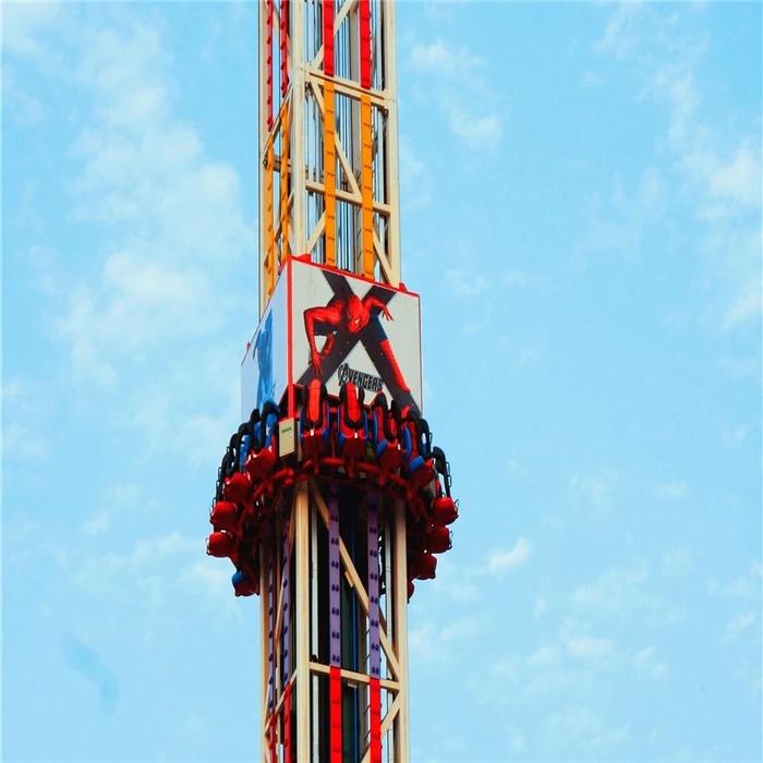 experienced manufacturer popular large thrilling funfair ride sky drop tower ride free fall ride for sale