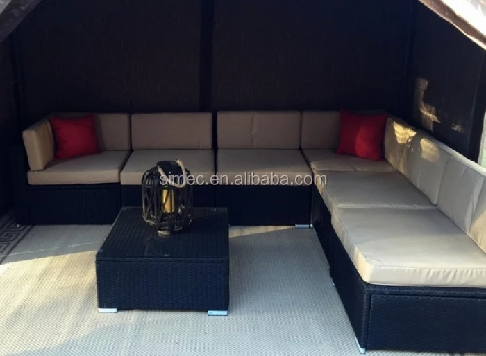 
modern style polyrattan sofa set lounge with high quality 