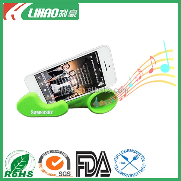 
Rubber amplifier silicone horn speaker for iphone 