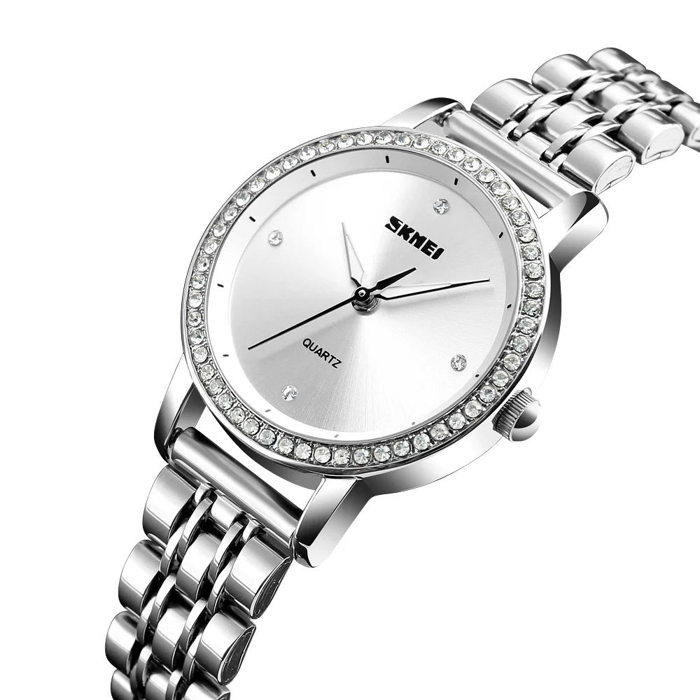 Wholesale Cheap Price Watch SKMEI 1311 Stainless Steel Band Fashion Quartz Ladies Wristwatch