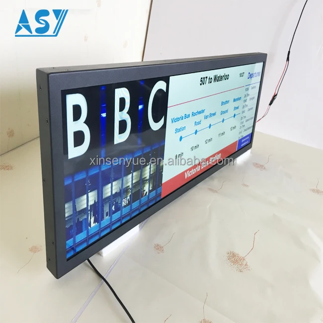 Bus Digital LED Video Board Passenger Information Display