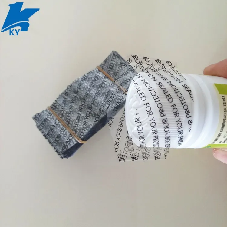 Sealed for your protection labels, shrink cap seal, cut shrink bands